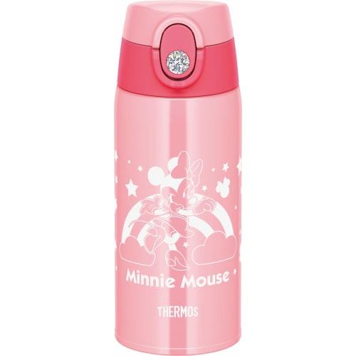 Thermos Water Bottle Vacuum Insulated 2-Way Bottle 0.6L/0.64L Minnie Pink FJO-600WFDS P