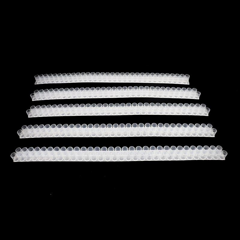 50pcs Plastic Royal Jelly Storage Strip Queen Rearing System Frame Bee Larva Cup for Bee Breeding Equipment Beekeeping Tools