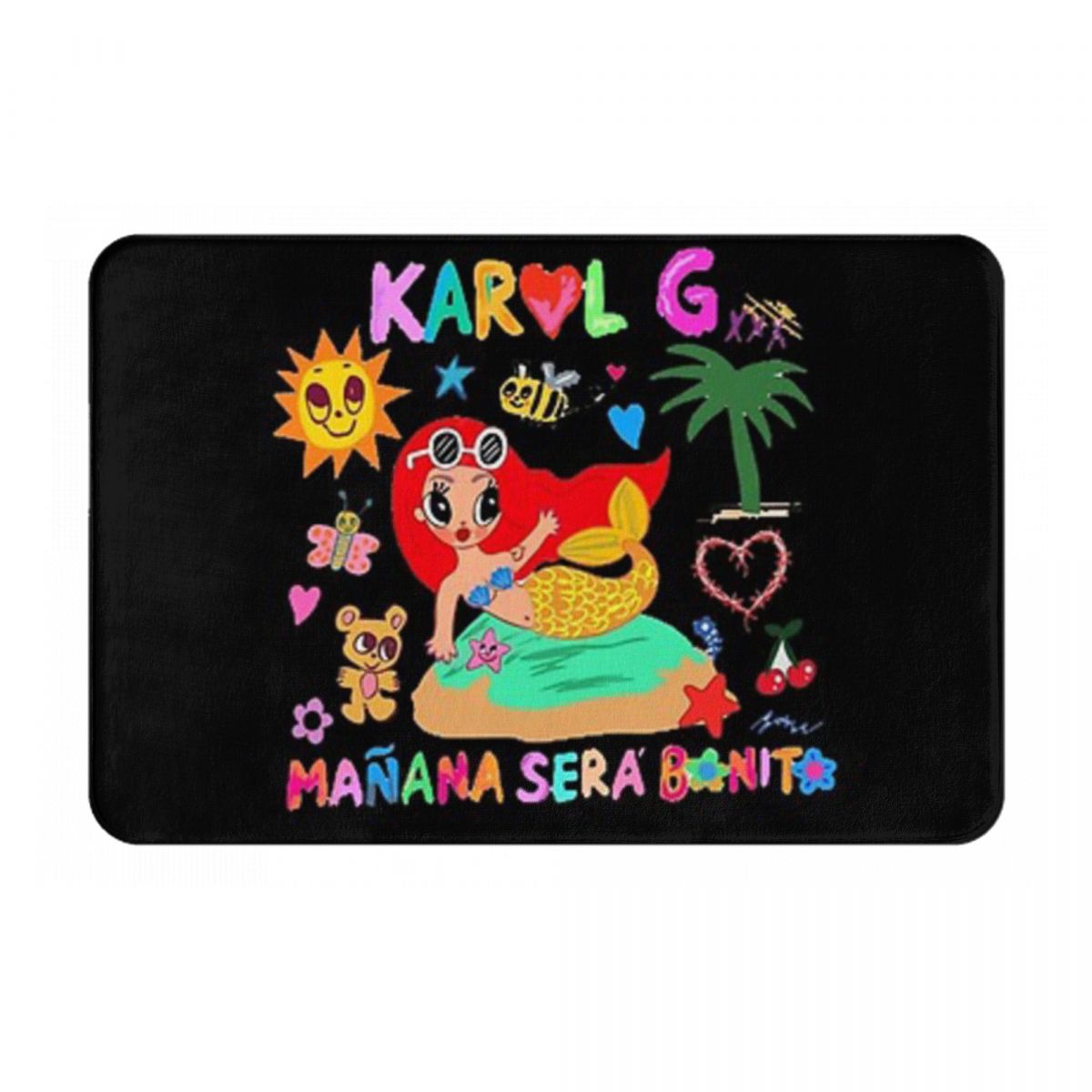 Manana Sera Bonito Karol G Antislip Deurmat Vloermat Stofdichte Tapijt Vloerkleed voor Keuken Entree Huis Balkon Voetmat Matten 60x40 cm