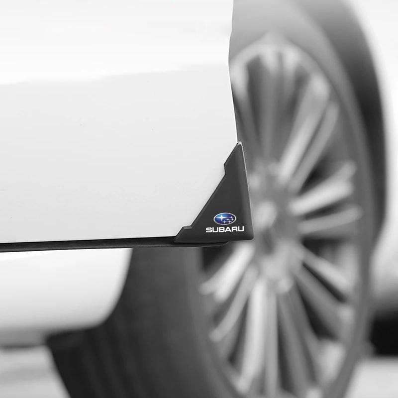 2Pcs Car Door Corner Silicone Protective Anti-Collision Cover For Subaru Impreza Legacy WRX STI BRZ XV WRC Forester Crosstrek