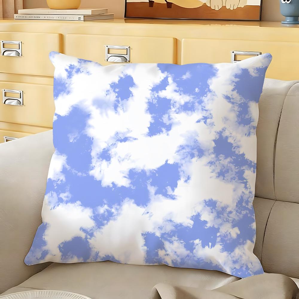 Gradient Tiedye Cushion Cover Soft Durable Reversible Pillow Cover Home Car MultiScene Daily Comfort Pillowcase