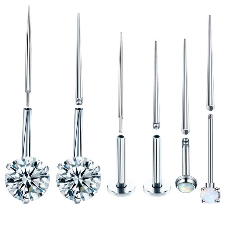 3Pcs Stainless Steel Piercing Tool Insertion Taper Set Body Piercing Tapers