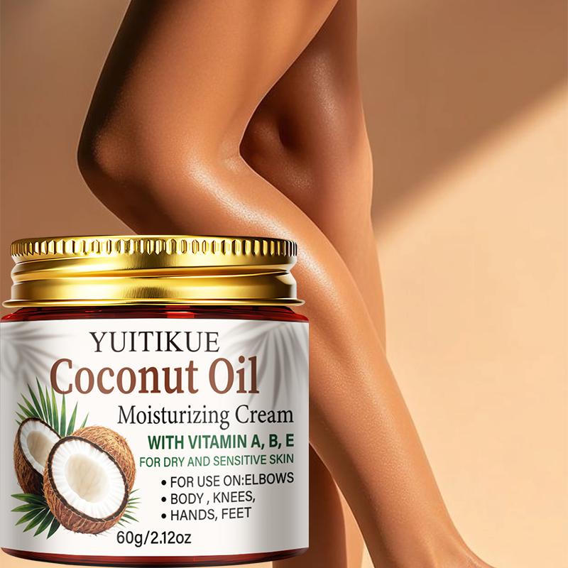 YUITIKUE Vitamin Enriched Coconut Oil Moisturizing Cream Easily Absorbed Lightweight Body Skin Care For Sensitive Skin