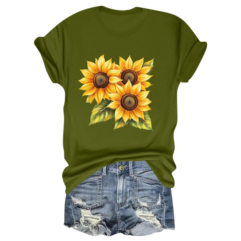 Child Casual Daily Round Neck Printed Short Sleeved T-shirt Letter Top