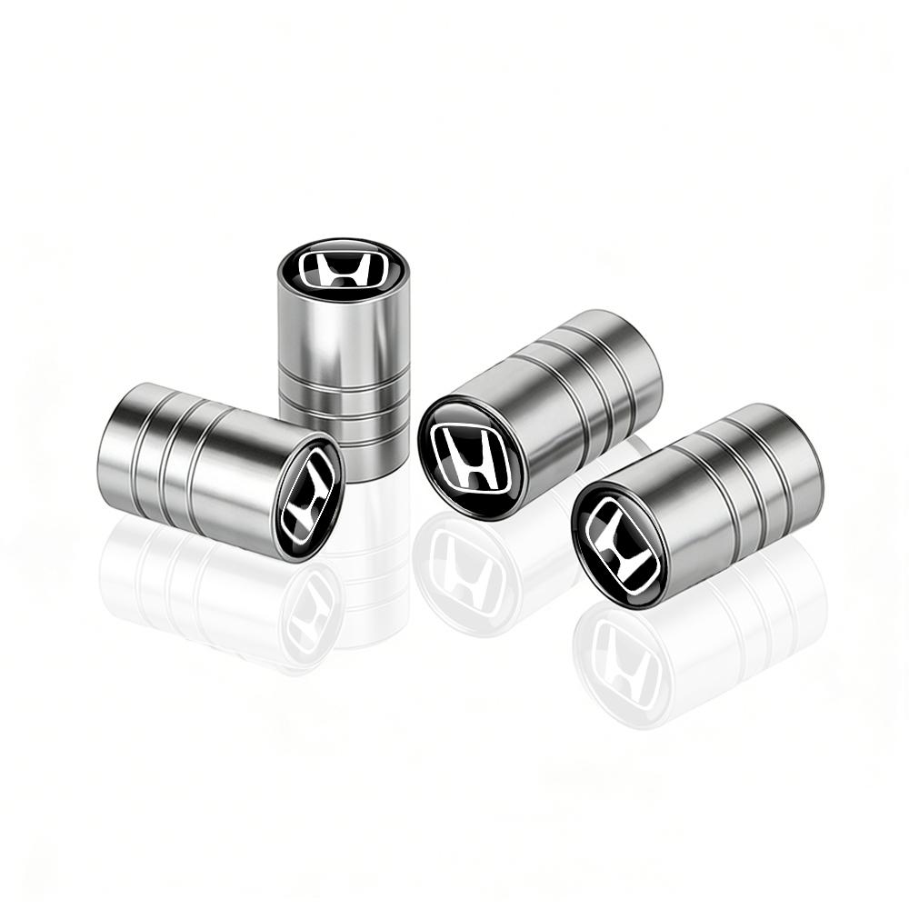 4Pcs Aluminum Alloy Car Wheel Tire Valve Caps Stem Cover For Honda Civic FIT CRV Accord Jazz HRV Prelude Insight Odyssey City