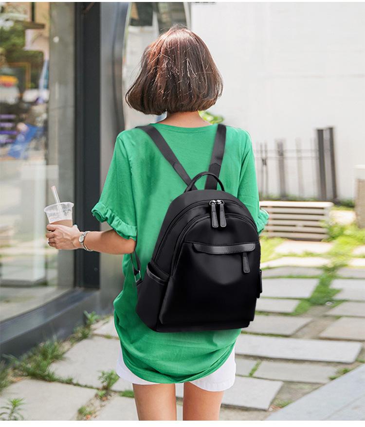 Schoolbag Sales Backpack Women's 1011 New Trendy Korean Version Wear One Shoulder Crossbody Fashion Soft Backpack Women's Bag