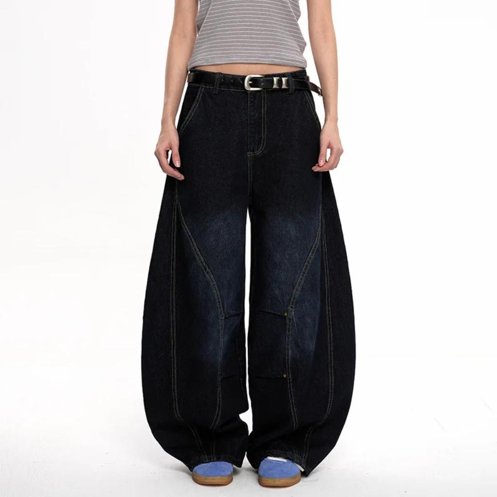 Y2K Baggy Jeans Unisex Trendy Casual Wide-Leg Denim Pants High Street Quality American Style Streetwear Oversize Trousers