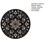 Bohemian Heat Resistant Placemats for Table Stain-Resistant Round Rubber Coasters Vintage Kitchen Dining Mats for Hot