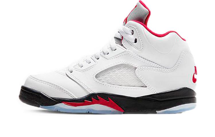 Jordan 5 Retro Fire Red Серебряный Язык 2020 PS 440889-102 28