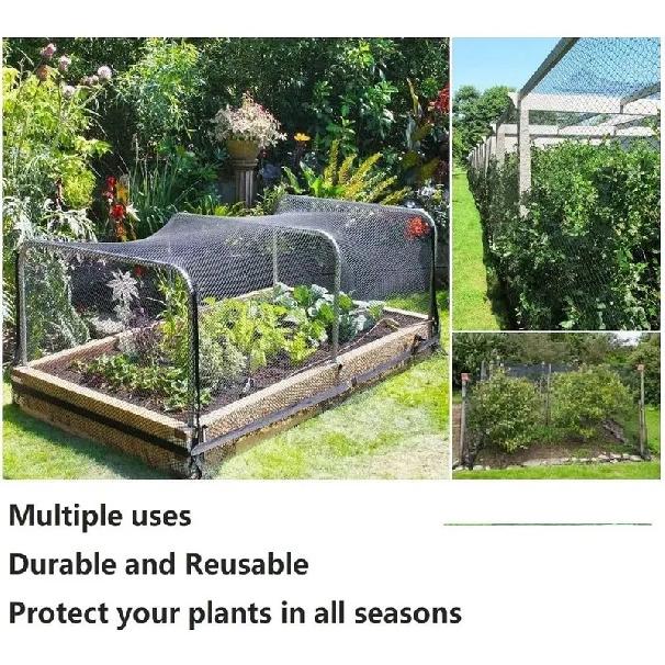 Black Heavy Duty Anti Bird Netting Garden Fence and Crops Protective Fencing Mesh Anti Bird Deer Cat Dog Chicken Net Fishing Net
