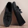 Freizeitschuhe Herren Bequem Echtes Leder Herren Quasten-Loafer Handgefertigtes Design Flats Sneakers Slipper Lazy Driving Marke Herren