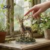 Mehrschichtige Perlenstickerei DIY Perlenmaterial-Set, 3D Mythischer Wald Serie Kompletter Anfänger-Bastelbausatz mit Hochwertigem Handgefertigtem Perlen-Tier
