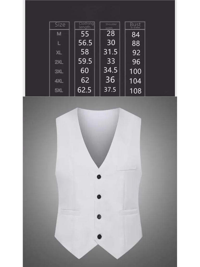 Gilet de costume pour homme coupe slim style coréen - Nouveau design sans repassage