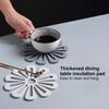 Insulation Pad Heat Food Grade Resistant TRP Flower Shaped Trivet Mat for Kitchen