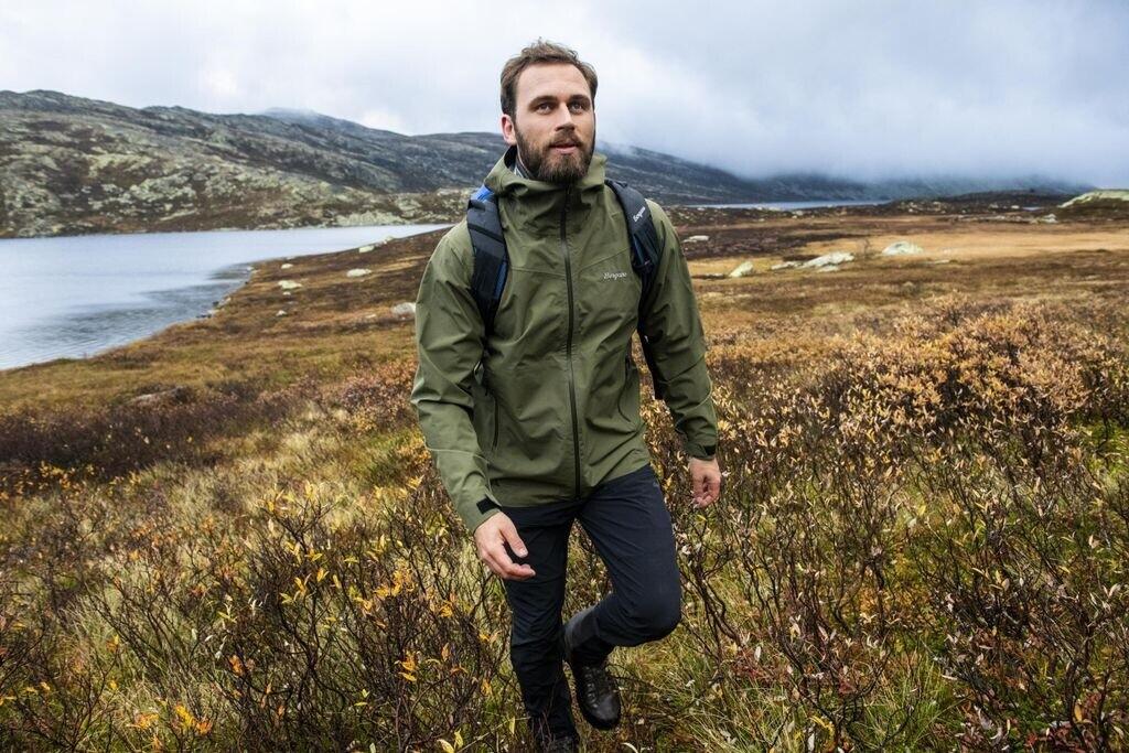 Jacket Bergans Men's Essentials Rainshell 2.5L Jacket (3494) Dark Green Mud