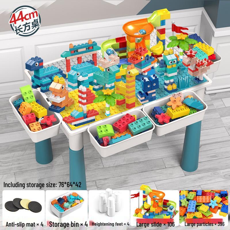 Children's Multifunctional Building Block Table for Early Education and Brain Training