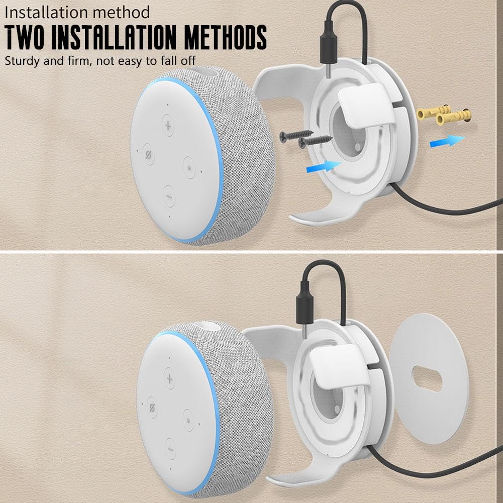 For Echo Dot 3/4/5 generation wall mount wall mount smart speaker stand white