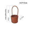 With Handle Imitation Rattan Handhold Household 7 Styles Weaving Flower Basket Handwoven Vegetable Fruit Flowers Holder