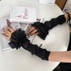 Thin Fabric Bowknot Arm Cuffs Bow Decorated Girls Arm Sleeves Cute Ballet Sleeve Covers  Cosplay