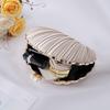 Evening Bag For Women Mini Pleated Seashell Clutch Handbag Purse Chain Strap Crossbody Shoulder Bag For Wedding Prom Party