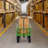 Steel Garden Cart 680lb Capacity Heavy Duty Yard Wagon Cart 10in Tires