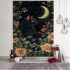 Psychedelic Hippie Jungle Animal Tapestry Wall Hanging Owl Tiger Elephant Flower Bird Background Home Decor