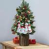 4 Pieces of DIY Christmas Snowman Pendant Christmas Tree Decoration