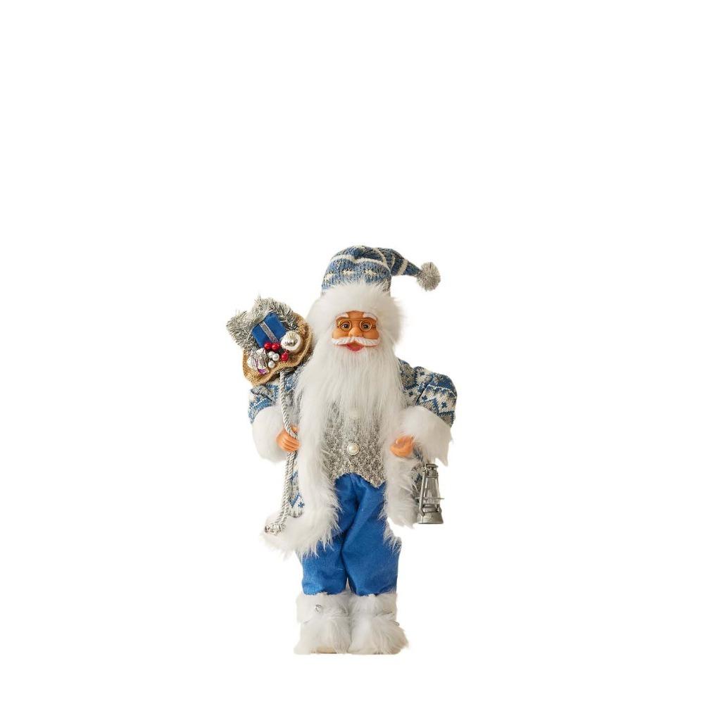 Standing Santa Claus  Statue Ornaments 30/45cm Santa Claus Toy Santa Claus Doll  Mall