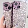 iPhone 16 Glitter Electroplated Phone Case - Premium Feel & Drop Protection for 13 Pro Max, 14, & 15