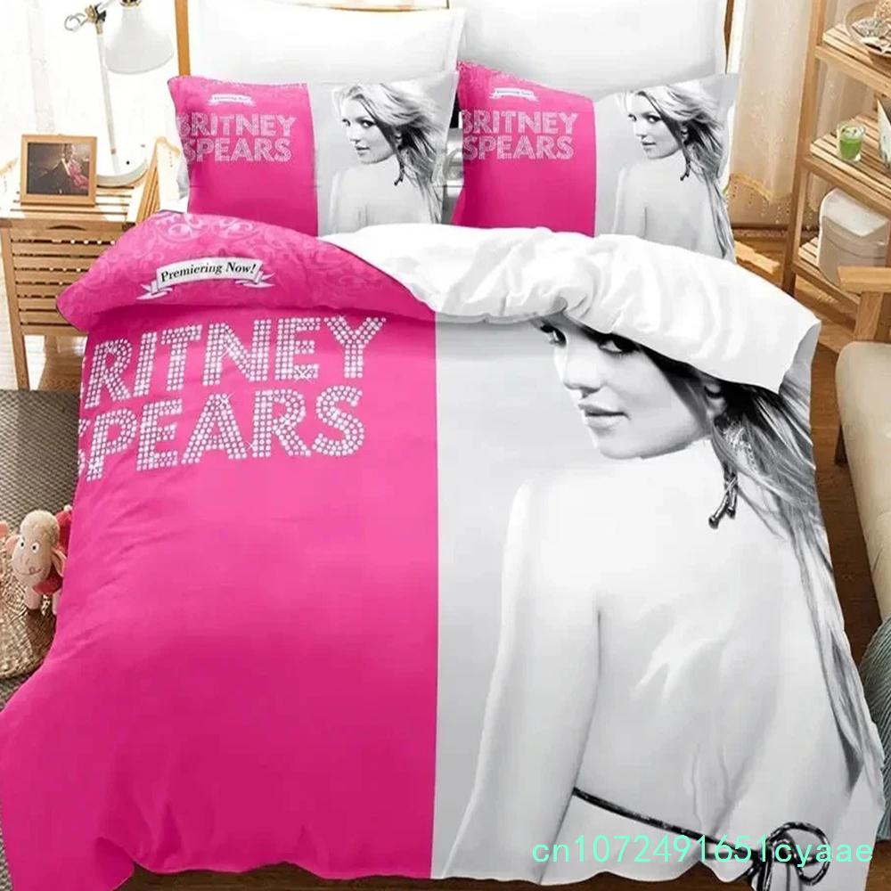 Britney Single Twin Full Queen King Size Bed Cover 3D Bedding Set For Boys Bedroom Duvet Cover Bed Set Quilt Cover Pillowca