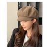 Pălărie nouă de toamnă și iarnă Pălărie octogonală versatilă de culoare uni Pălărie mică de dovleac