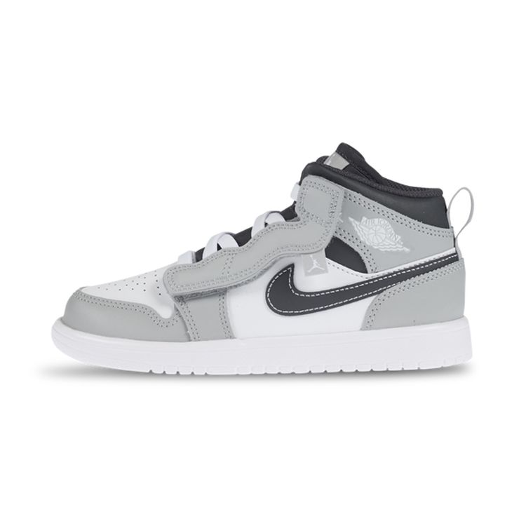 Air Jordan 1 Mid ALT PS Light Smoke Grey Kids Sneakers White Anthracite AR6351-078 28