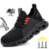 Safety Shoes Men Anti-smash Anti-puncture Work Shoes Men Sport Shoes Security Protective Boots Men Breathable Work Sneakers