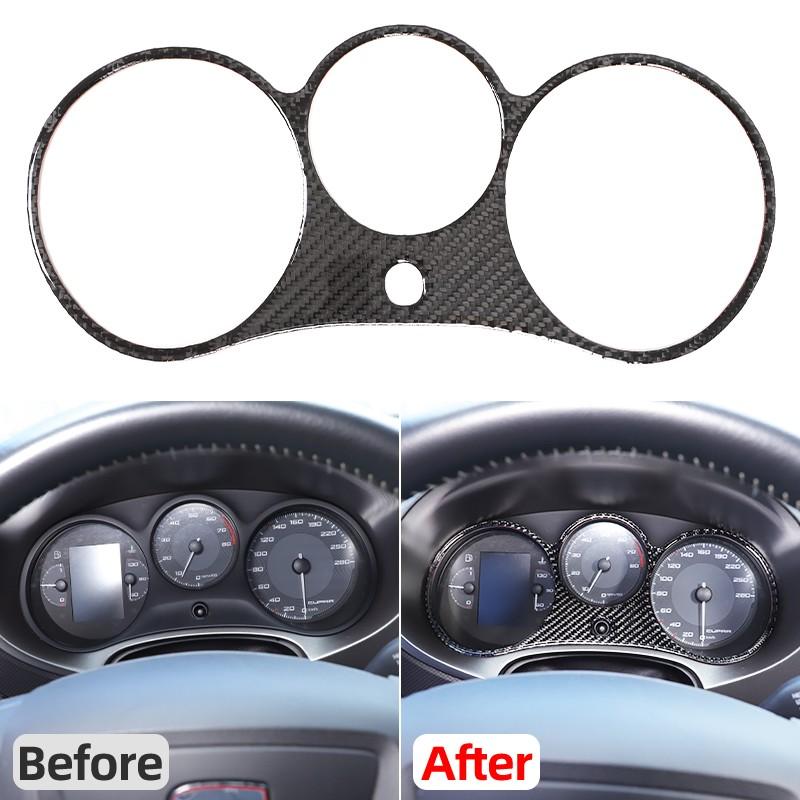 Soft Carbon Fiber trument Panel Trim Sticker For SEAT Leon 1P 2008-2012
