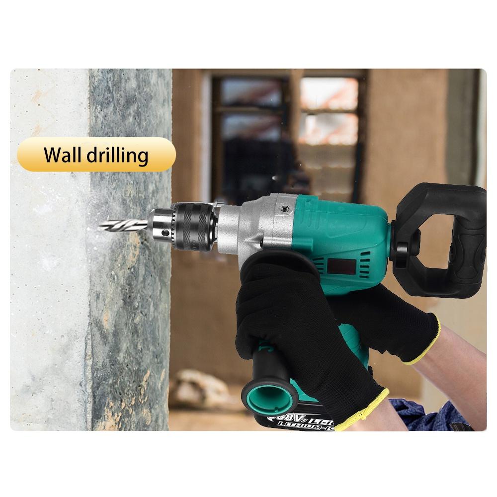 1700W Cordless Brushless Electric Drill Electric Screwdriver 13mm 1/2"" Chuck Fishing Ice Drill Power Tool For 18V Battery