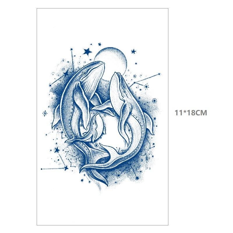 Emmy Herbal Gradual Change Water Transfer Simulation Can Not Wash Off Semi-Permanent Bow Deer Head Dream Catcher Tattoo Sticker