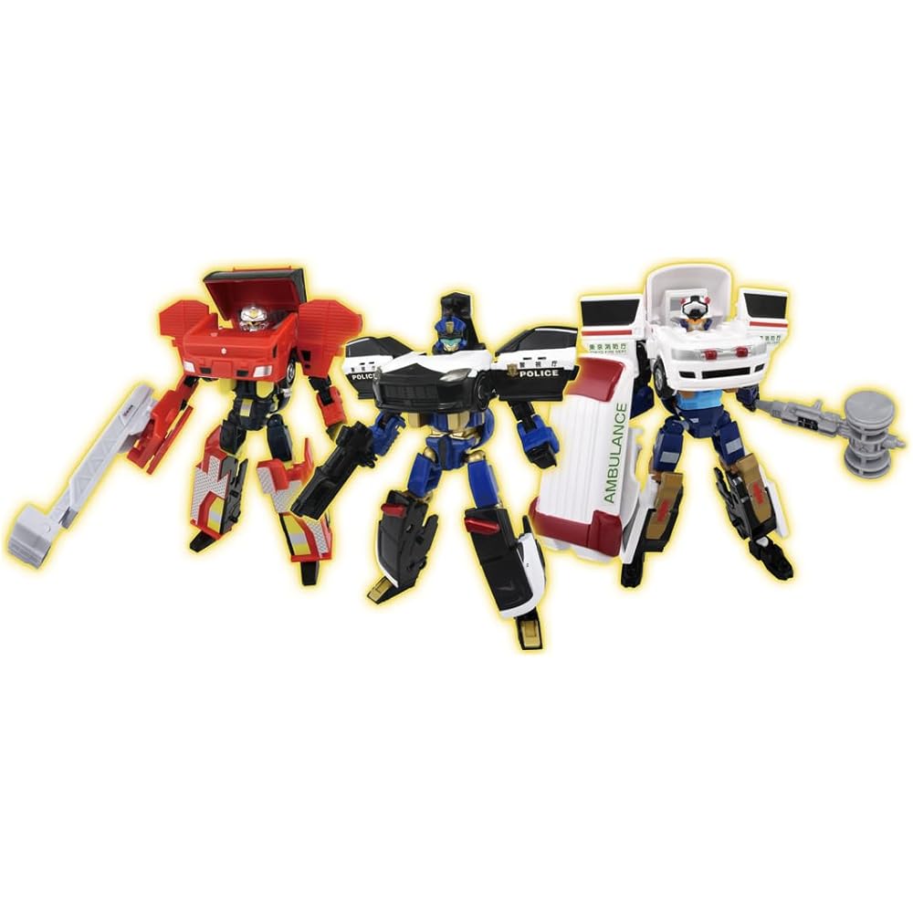 

Takara Tomy Tomica Job Labor Police Fire Emergency DX Entry Set Toy Mini Cars for Ages 3 and Up