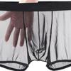 Pánské spodní prádlo Transparentní boxerky Bulge Ice Silk Průhledné spodky Sexy kalhotky Kalhotky s nízkým pasem Spodní prádlo Intimky