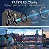 Metal Alloy Ring HD Clear Tempered Glass Camera Protectors for IPhone Duo Ultra 18 Fold 17 16 15 14 Pro Max Lens Film Full Cover 4