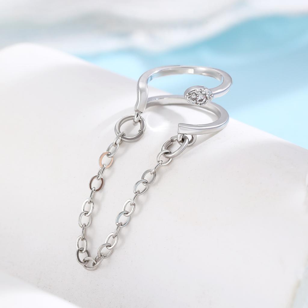 Fransk retro kedja fransad öronklämma kvinnlig enkel temperament mångsidig personlighet enstaka örhängen örhängen örhängen kvinnlig