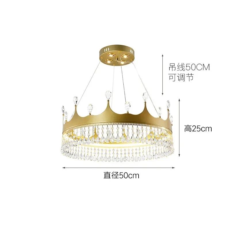 Modern Gold LED Pendant Chandelier Lighting for Bedroom Living Room Home Indoor Decoration Lighting Crystal Ceiling Pendant Lamp