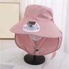 USB Rechargeable Cooling Fan Hat with Solar Charging And 3 Speed Adjustment Design for Women Men Hiking Camping