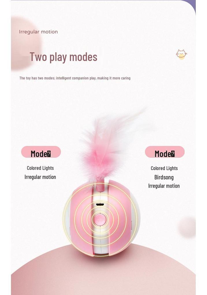 Rechargeable Electric Cat Toy: Automatic Self-Entertainment Teasing Ball