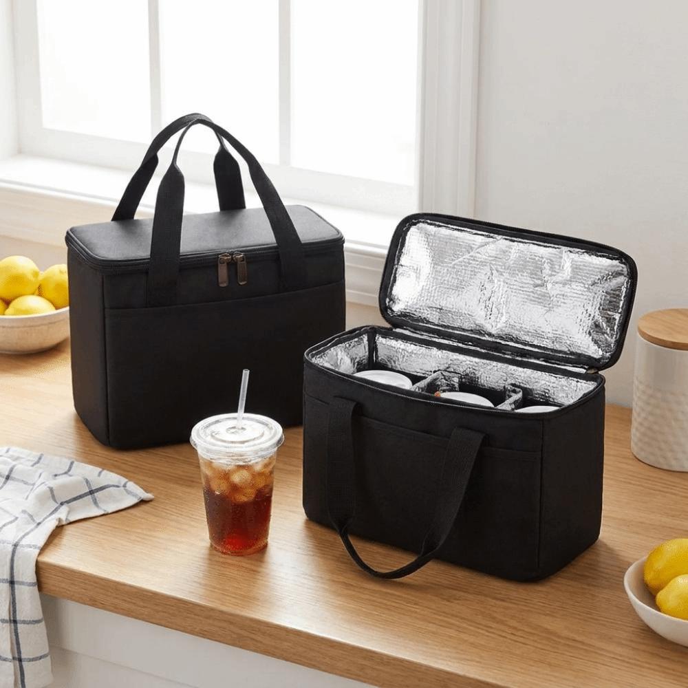 Oxford Cloth 3 Cups Insulated Carrier Bag Large Capacity Cold Drink Carrier Bag Cups