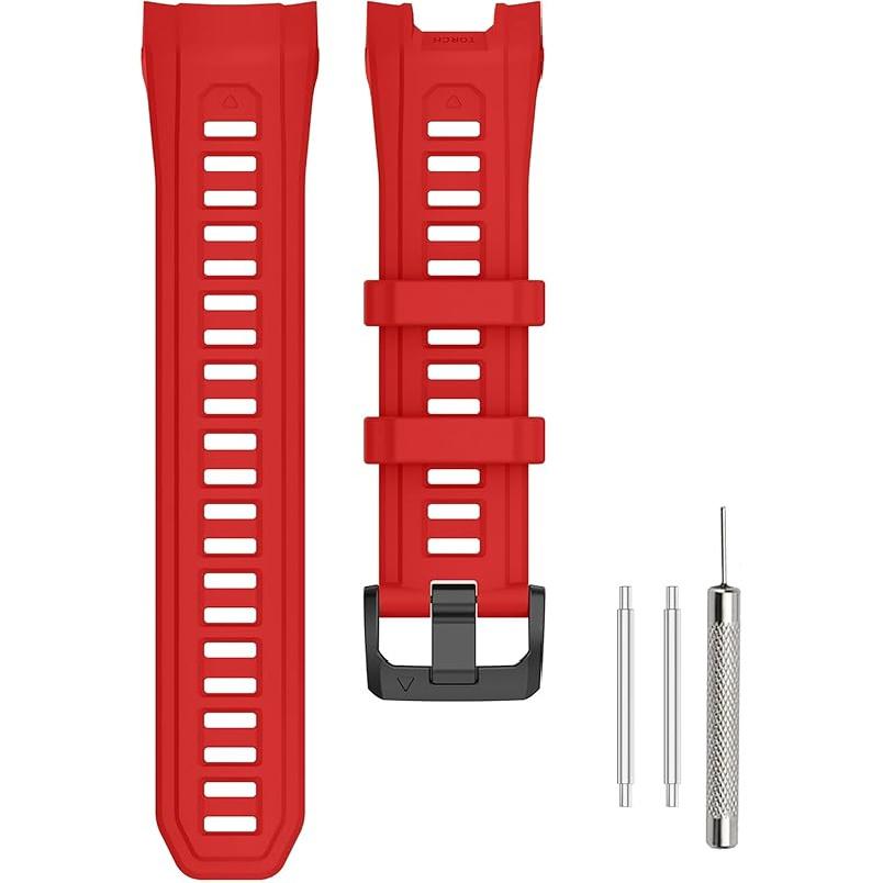 Sport Band Compatible with Garmin Instinct 3 45mm/50mm SOLAR/AMOLED Soft Silicone Adjustable Watch Band Replacement Strap Bracelet Wristband