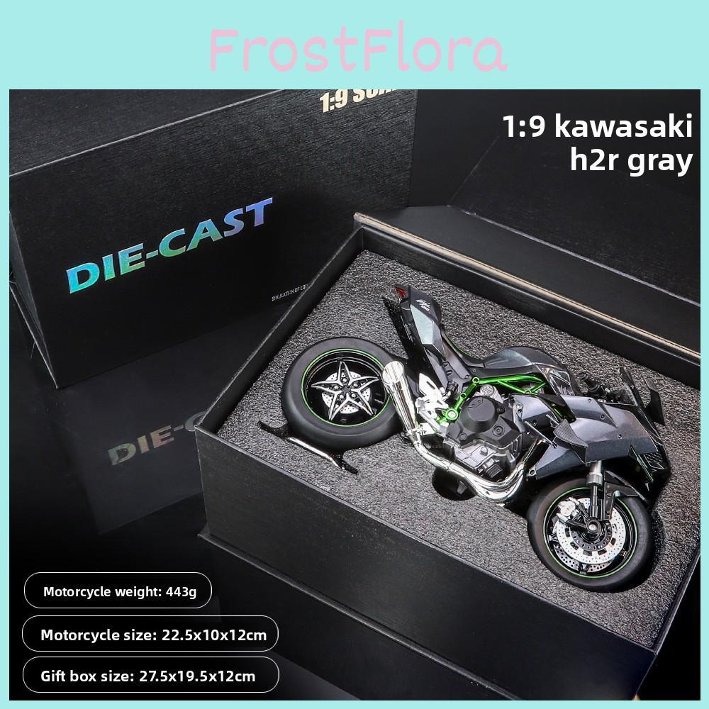 19 Kawasaki H2r Alloy Motorcycle Model Toy With Realistic Details For Kids Gift