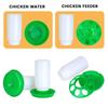 1L Poultry New Thickened Feeder and Drinker Chicken Feeder Bucket Automatic Water Food Dispenser Chick Drinker Feeding Bucket