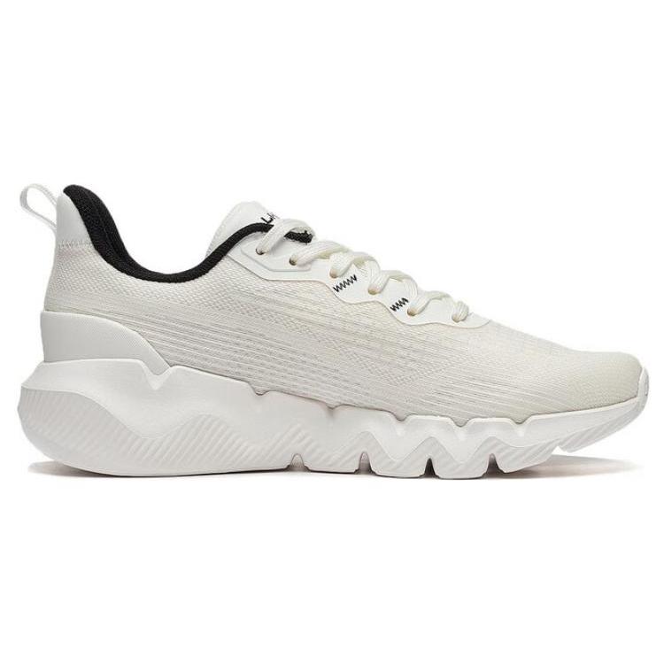 New LiNing Spirituality Breathable Wear Resistant Slip Resistant Low Top Running Shoes Women's White Black ARST046-3