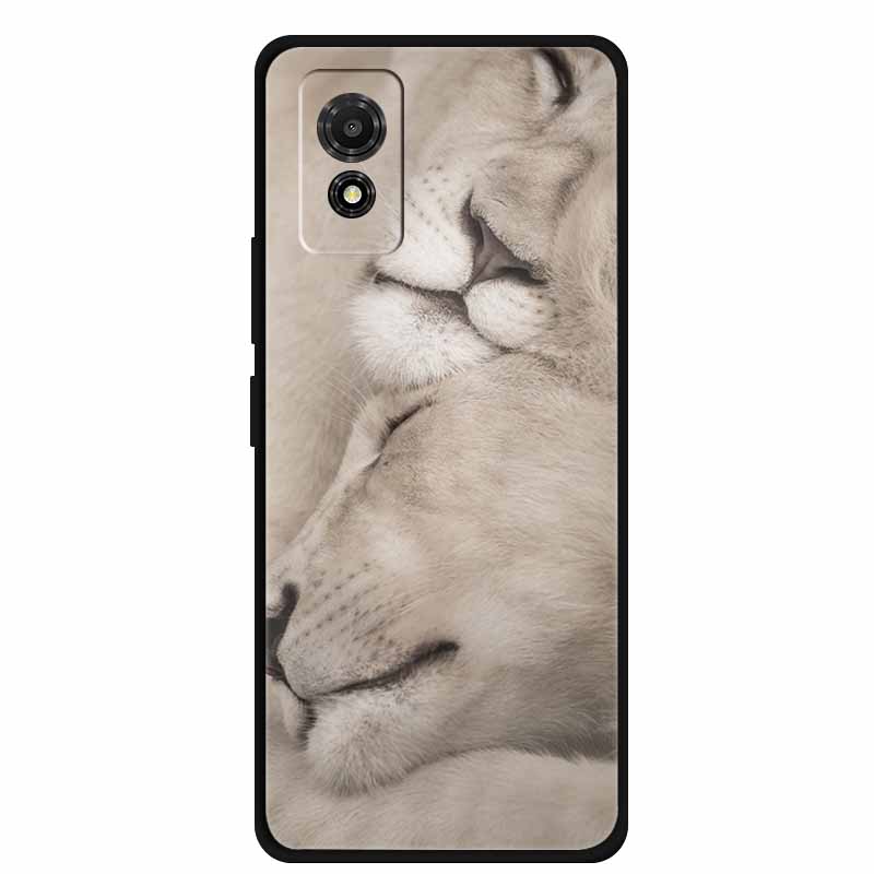 Hülle für TCL 501 Case T433D T433E Tiere Weiches Silikon Handyhülle für TCL 501 2024 Rückseite Schutzhülle Stoßfänger 6,78 Zoll Hülle