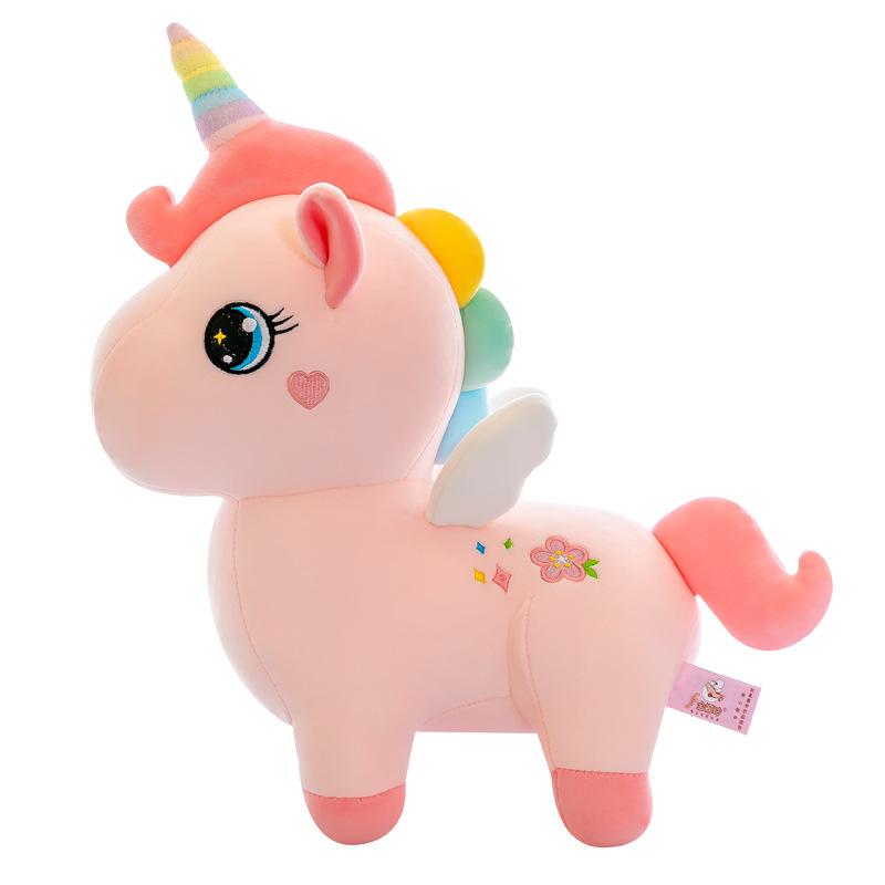 Rainbow Unicorn Plush Toy Station Style Cherry Blossom Unicorn Doll Pillow Rag Doll Children's Doll Women